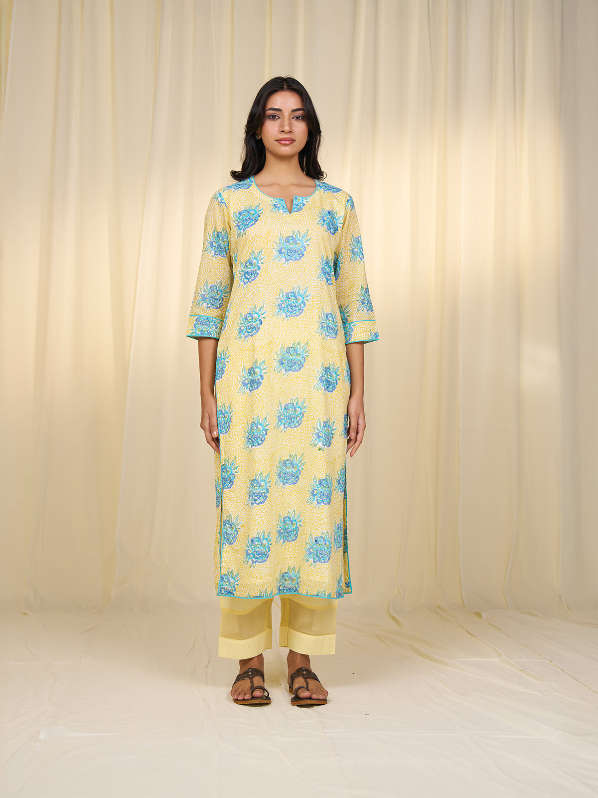 Neela Peela Cotton Kurta