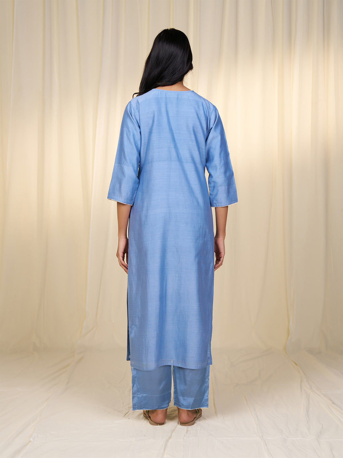 Nilgiri Chanderi Kurta