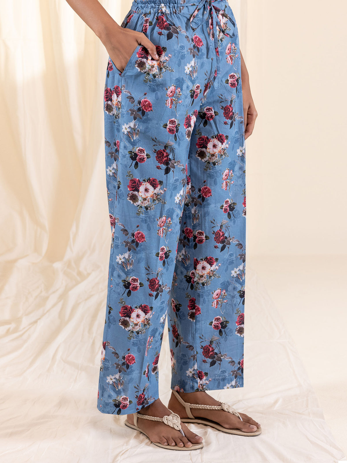 Twilight Florals Voile Night Suit