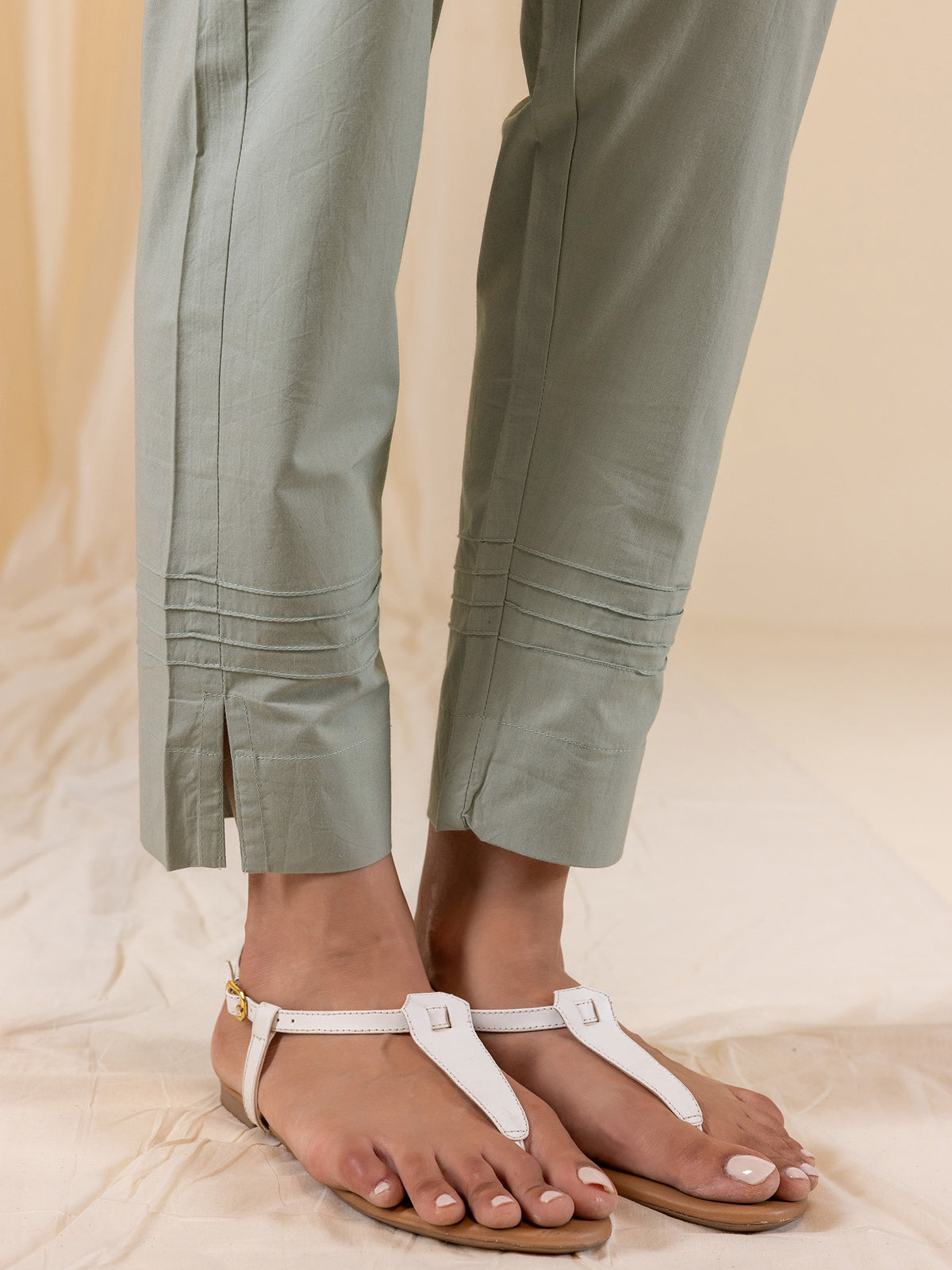 Calming Lavender Cotton Straight Pant