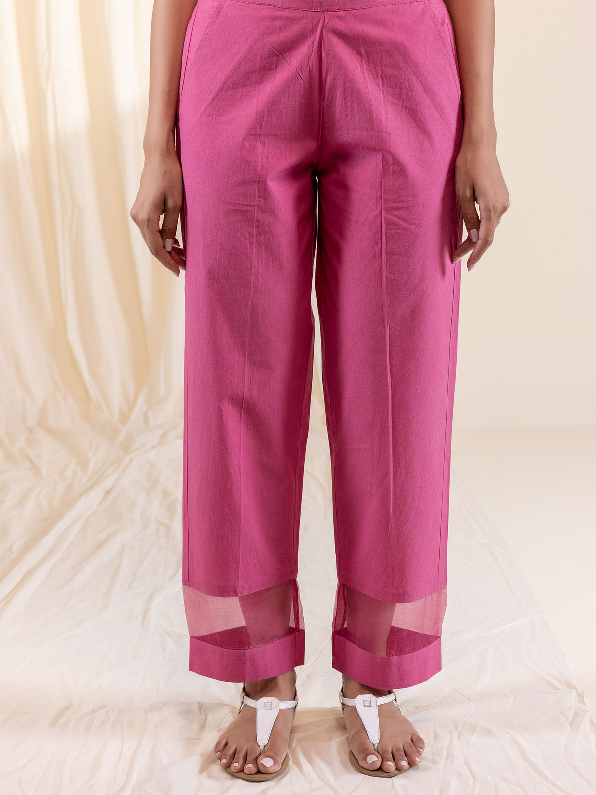 Pink Poison Cotton Straight Pant
