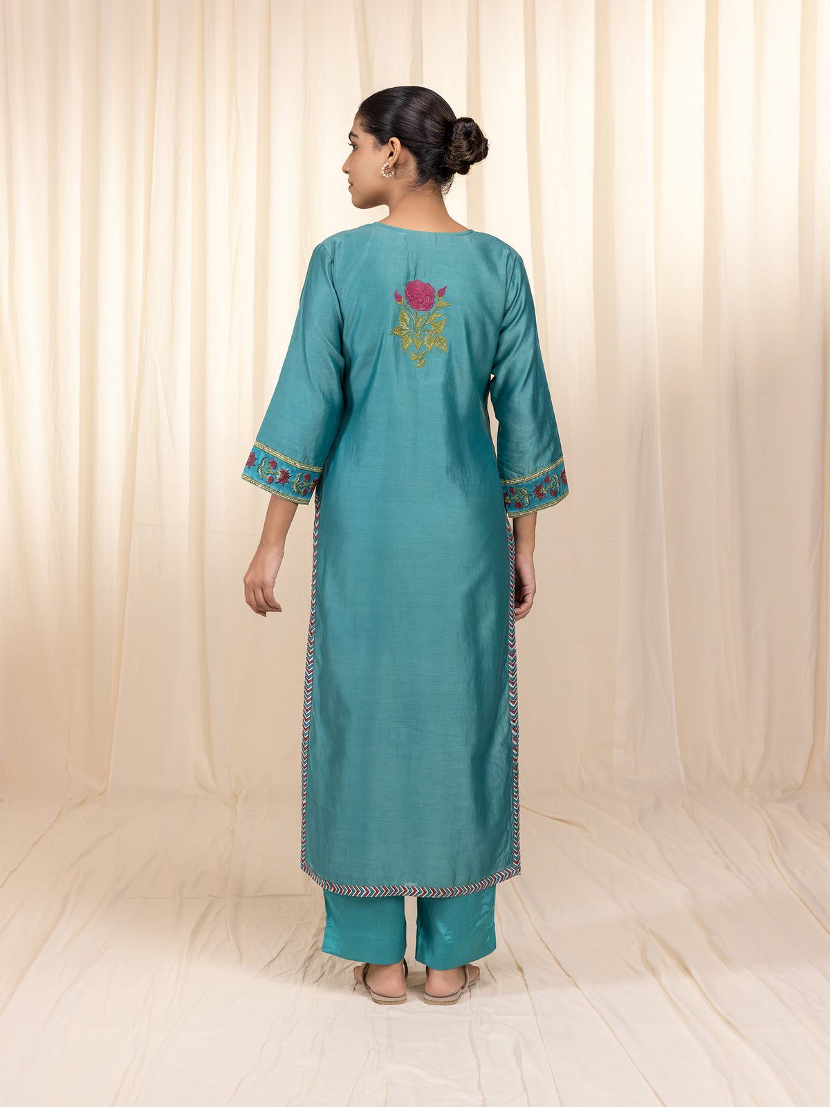 Panna Chanderi Kurta