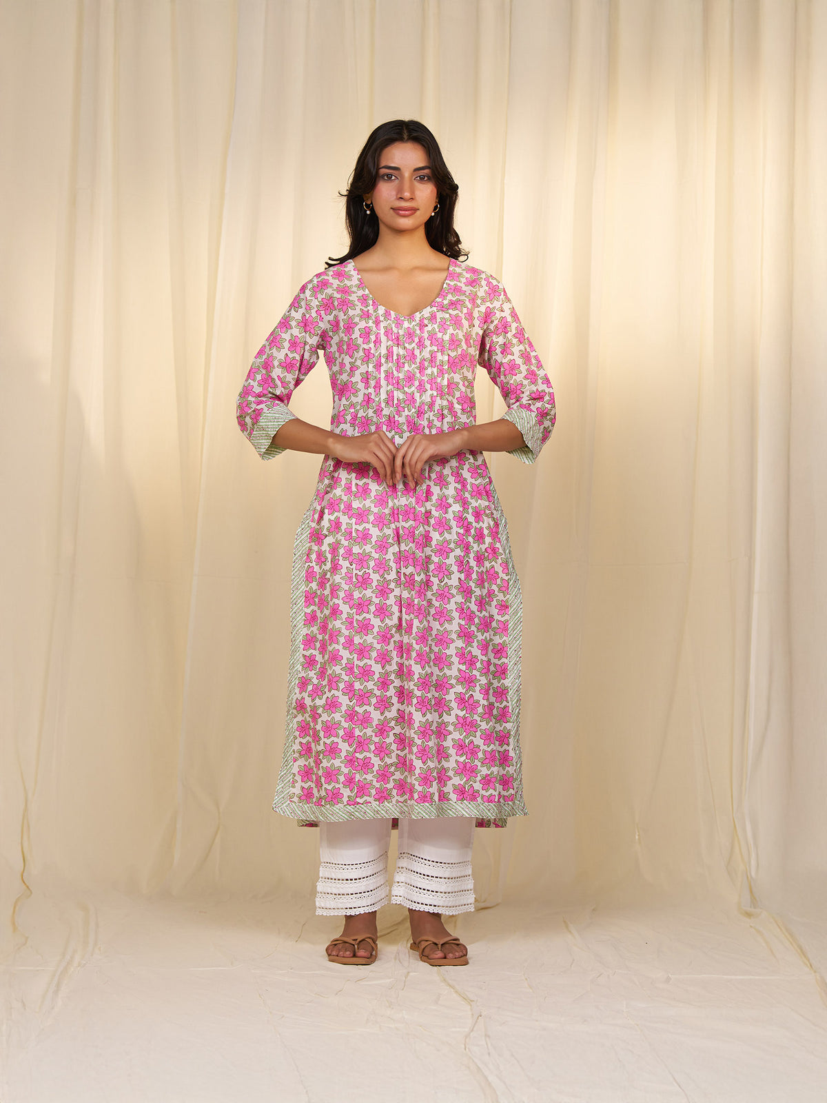 Polo Season Magenta Cotton Kurta