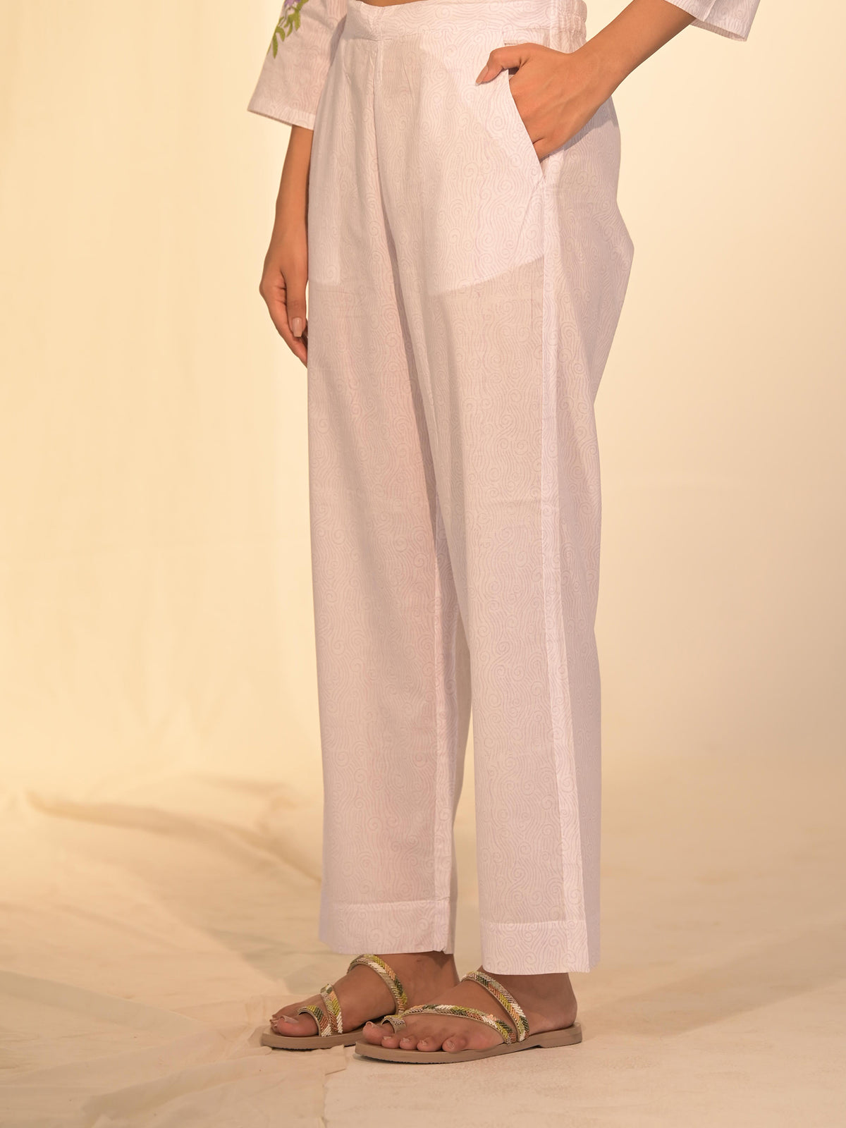 Purple Haze Cotton Straight Pant