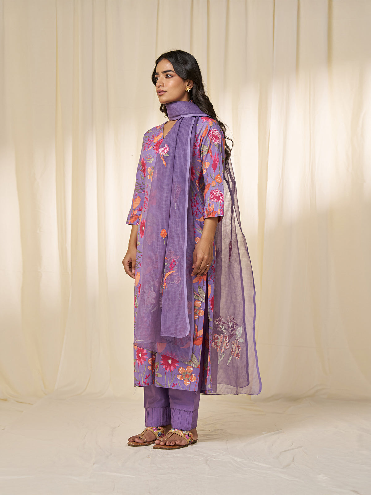Purple Pizzazz Kota Dupatta