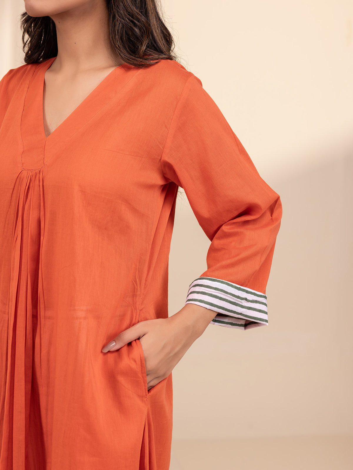 Raising Eyebrows Rust Voile Kurta