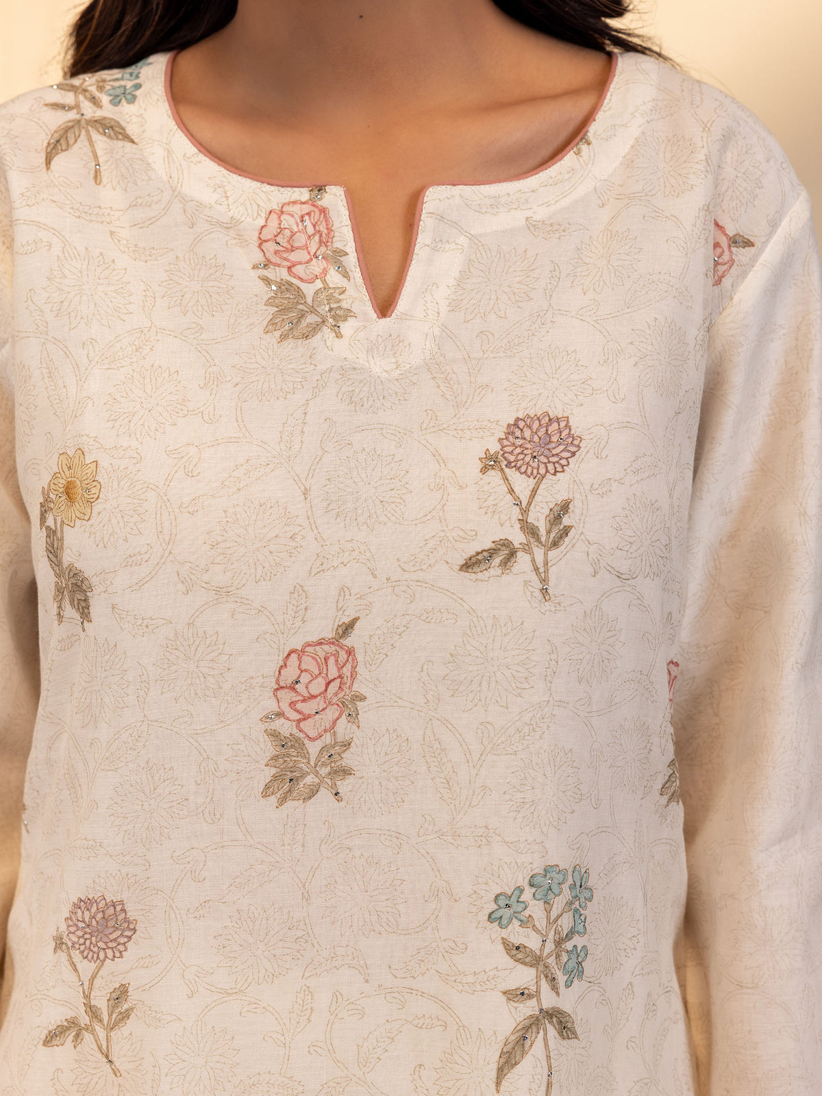 Razia Sultan Chanderi Kurta