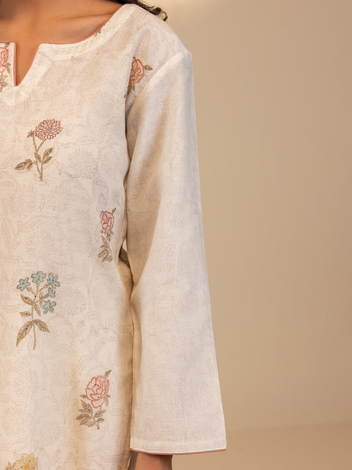 Razia Sultan Chanderi Kurta