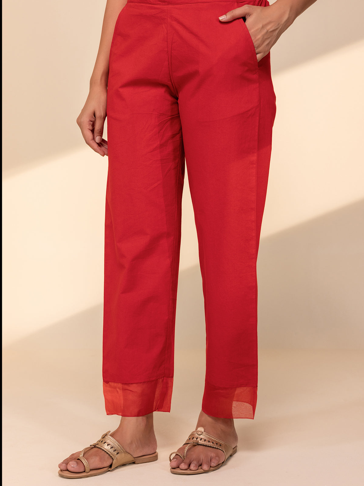 Roseline Cotton Straight Pant