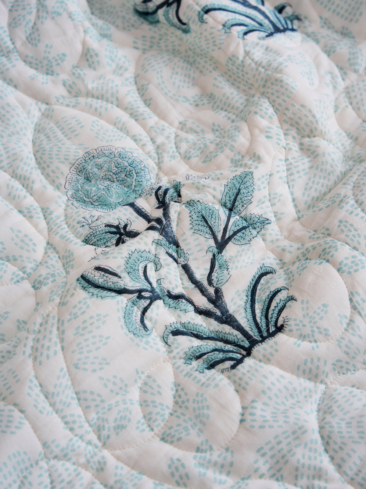 Seaside Quilted Bed Cover (Reversible)