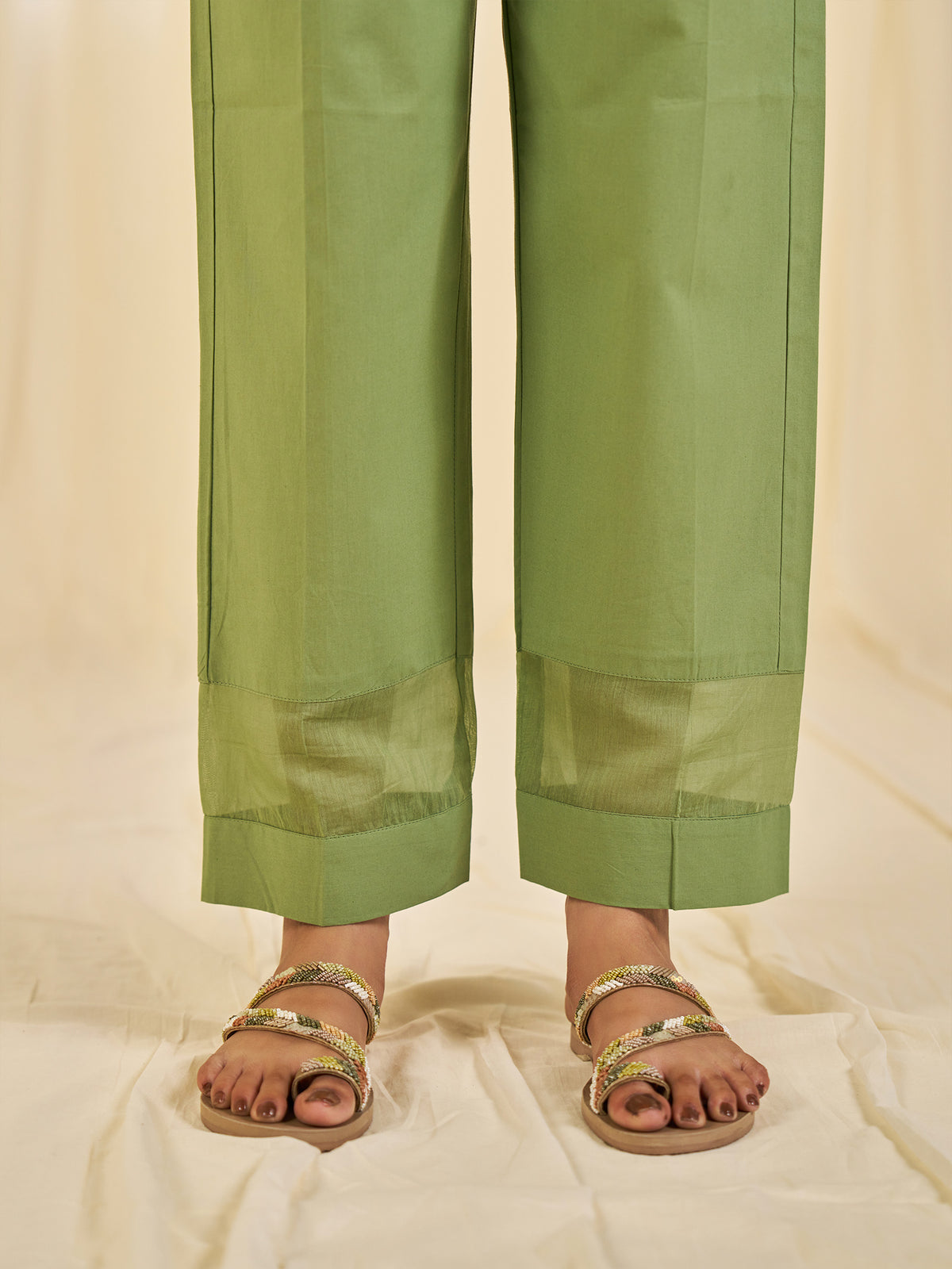 Sadabahar Cotton Straight Pants