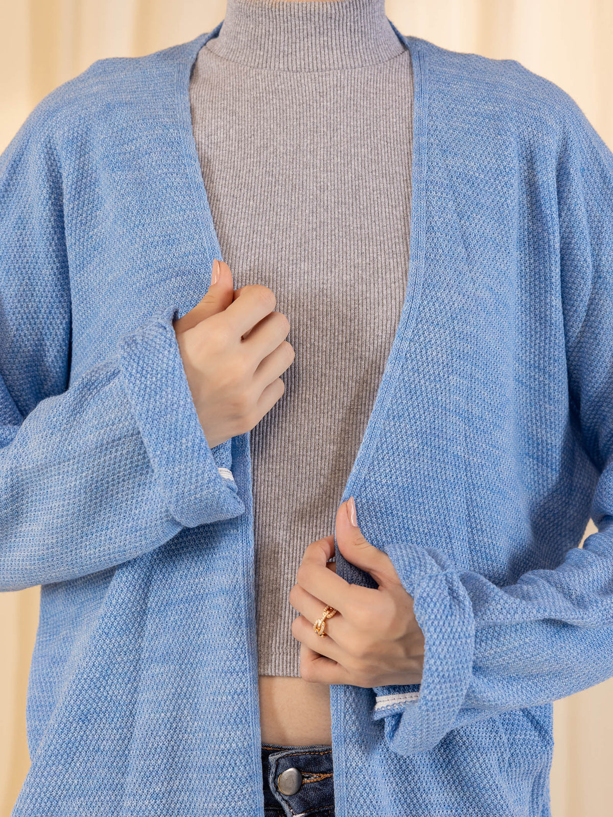 Woollen Shrug - Blue