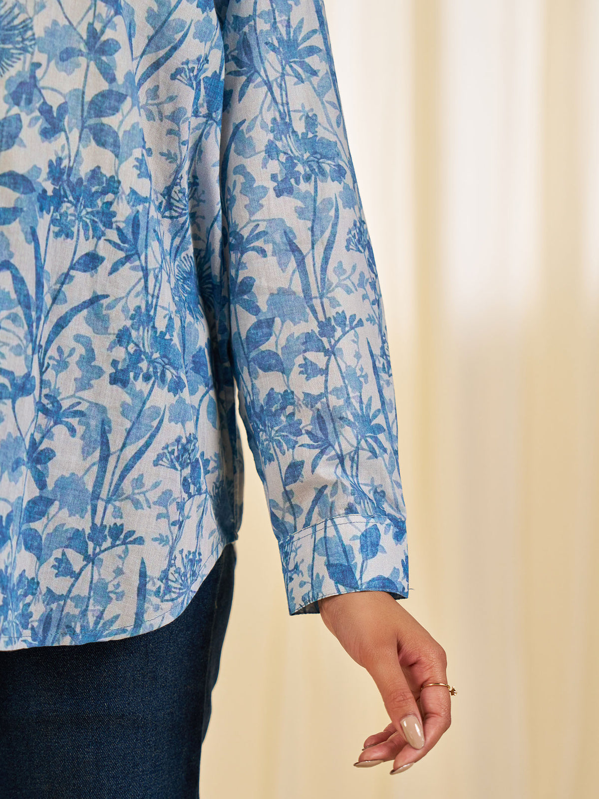 Sky Petal Voile Shirt
