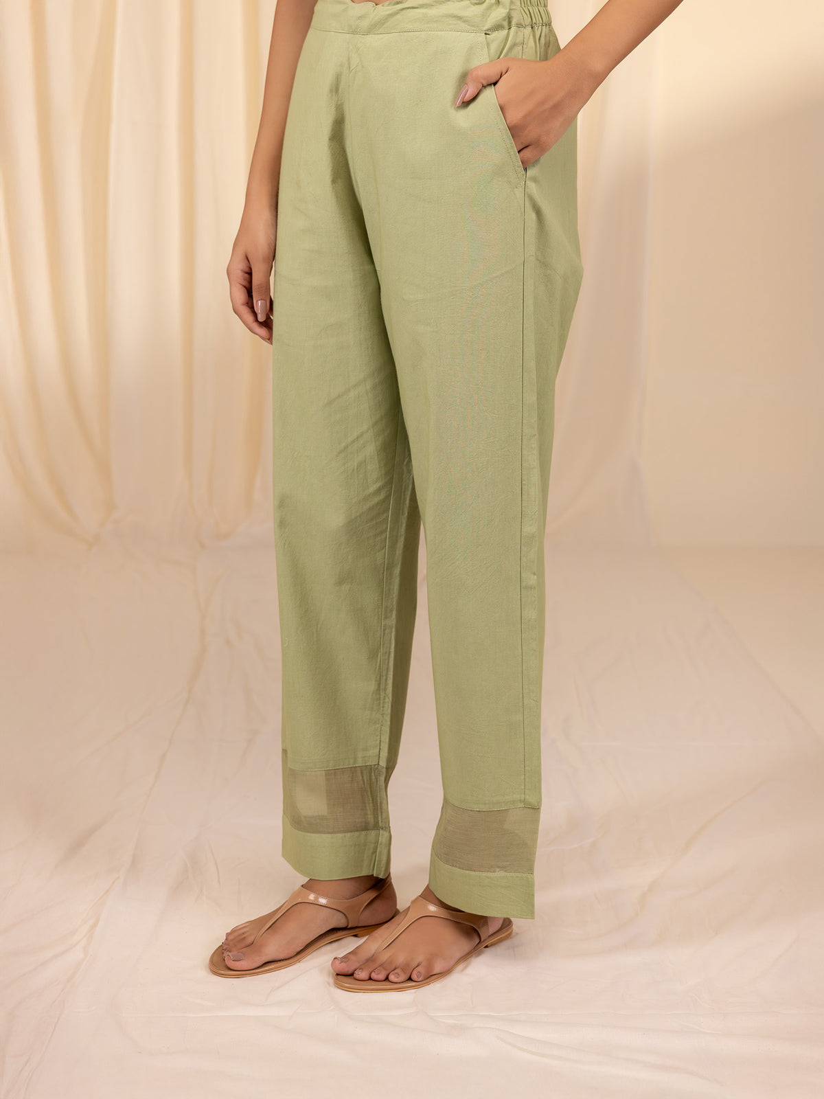 Sparkles Cotton Straight Pant