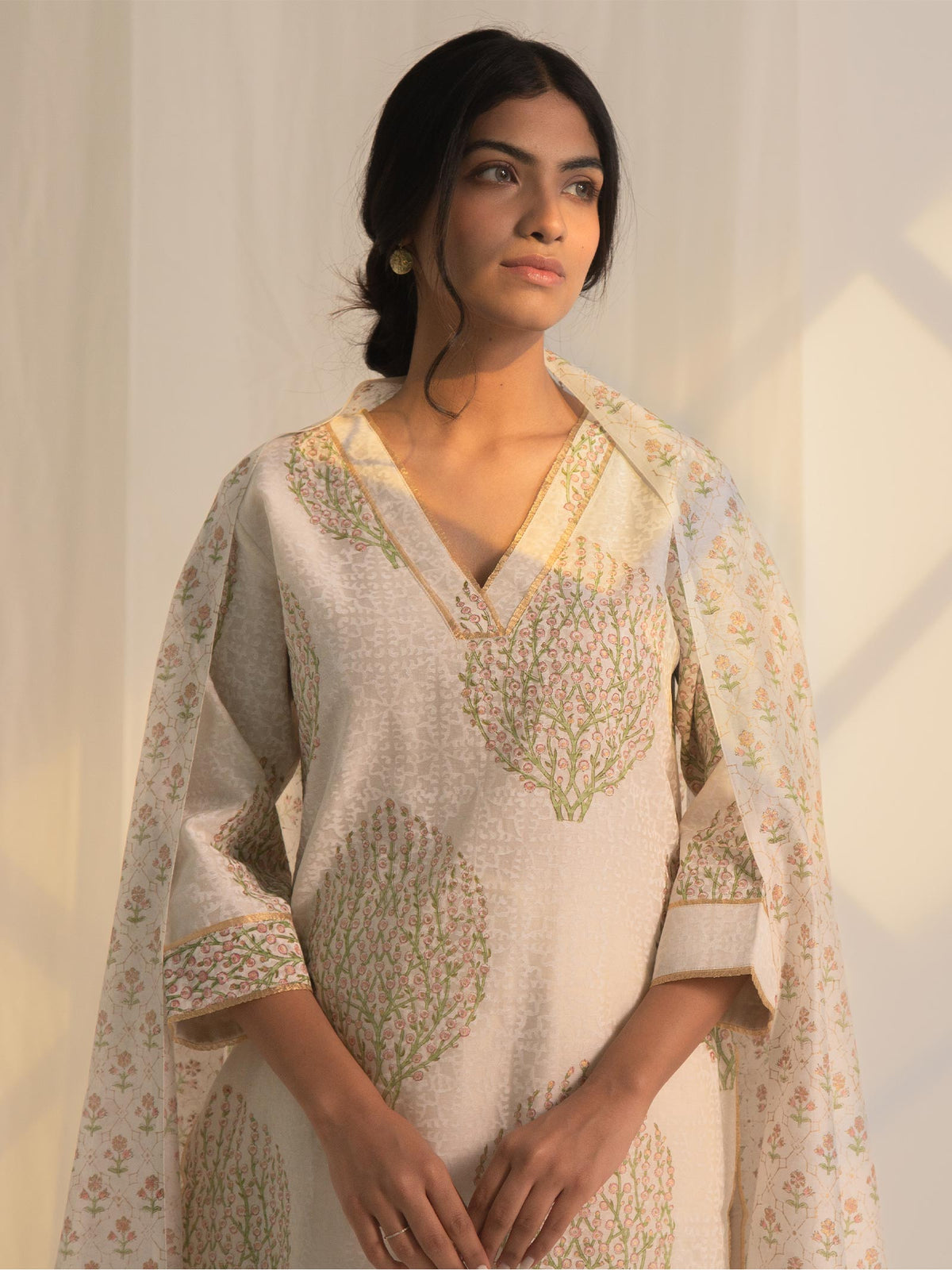 Kashmir Chanderi Kurta