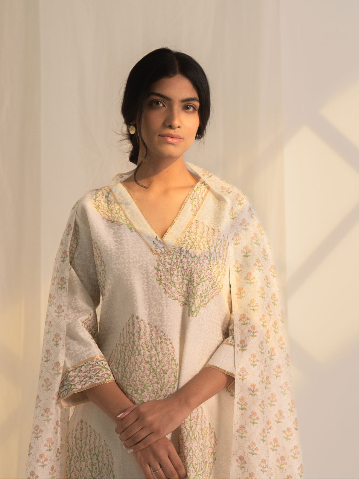 Kashmir Chanderi Kurta