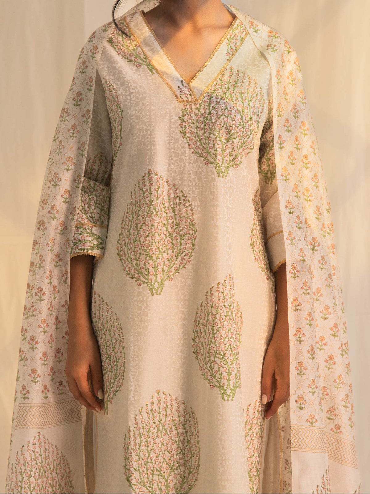 Kashmir Chanderi Kurta