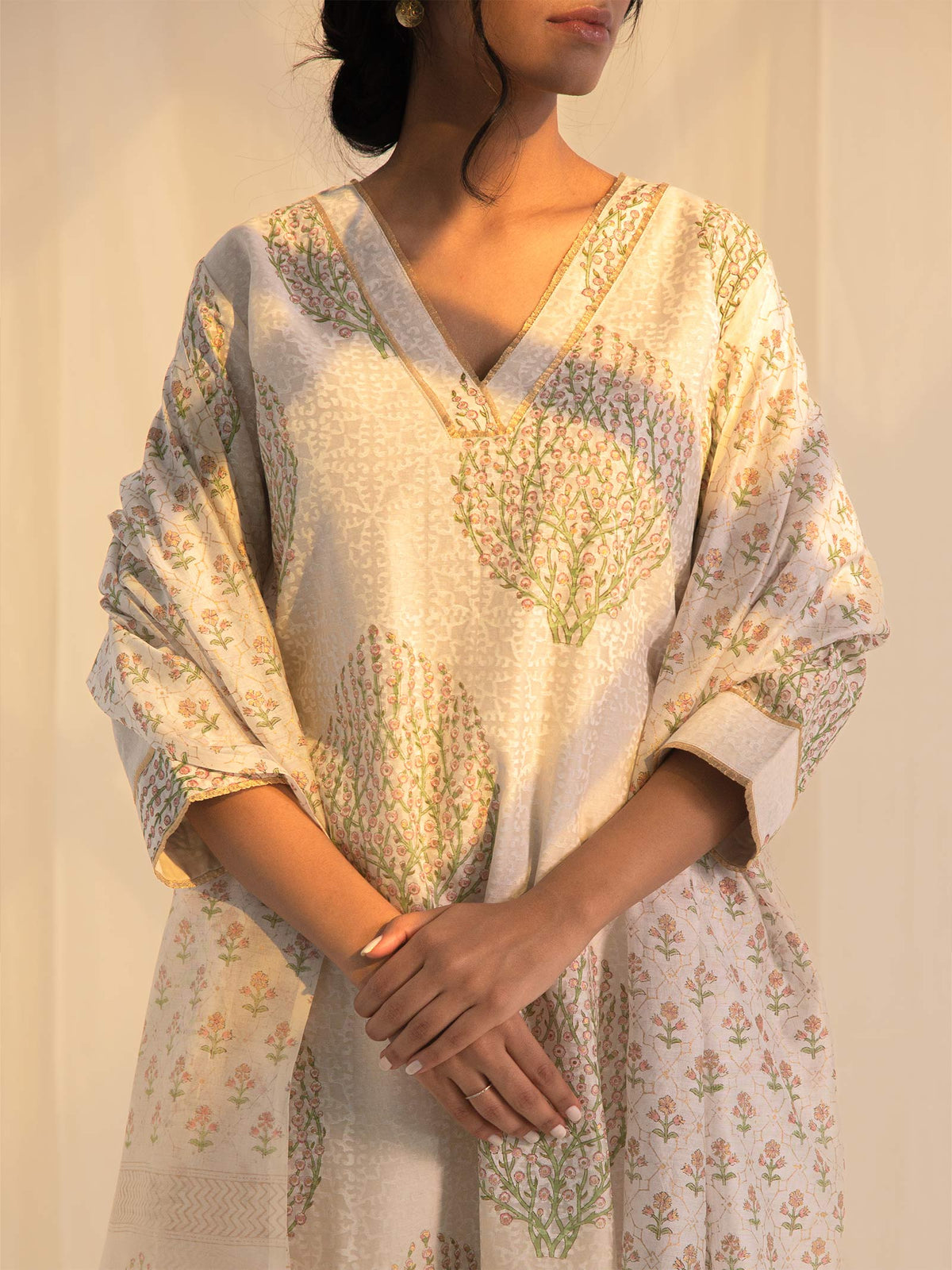 Kashmir Chanderi Kurta