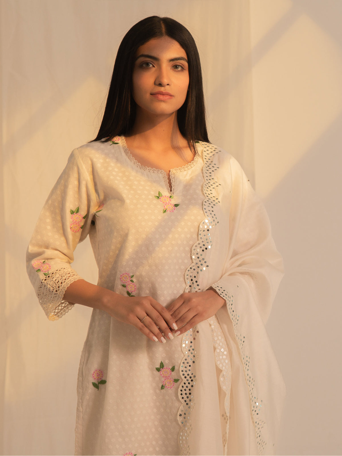Lantana Chanderi Kurta