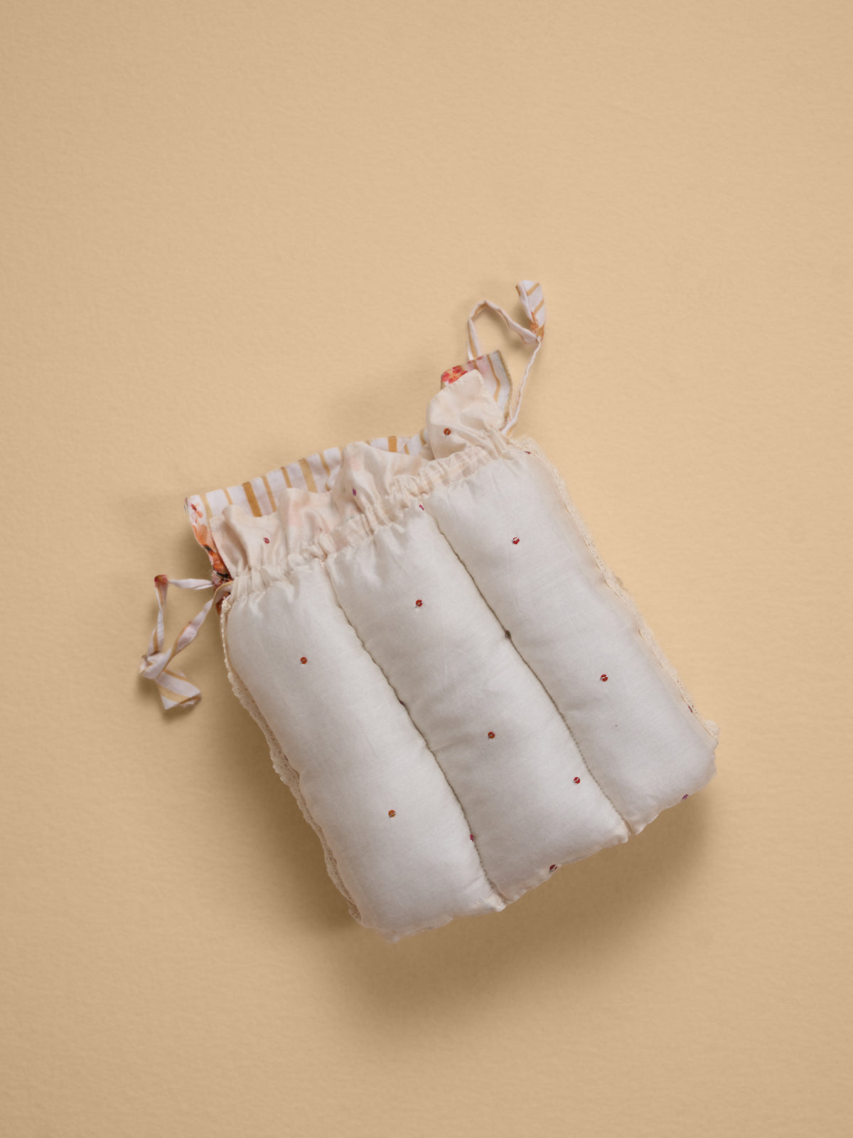 Lined Up Tea Cosy - Peach