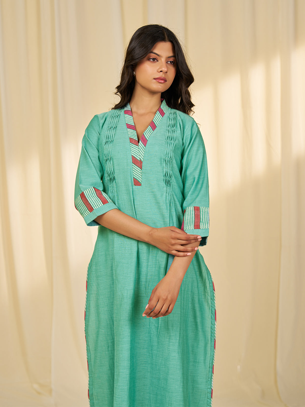 Taxila Chanderi Kurta