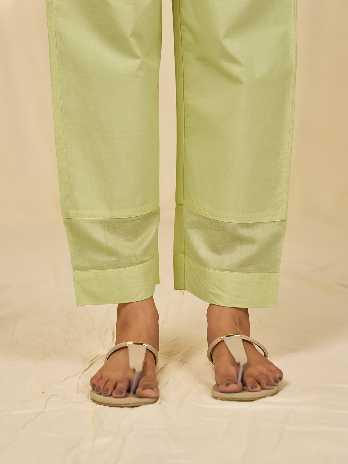 Trumpet Wine Cotton Straight Pants