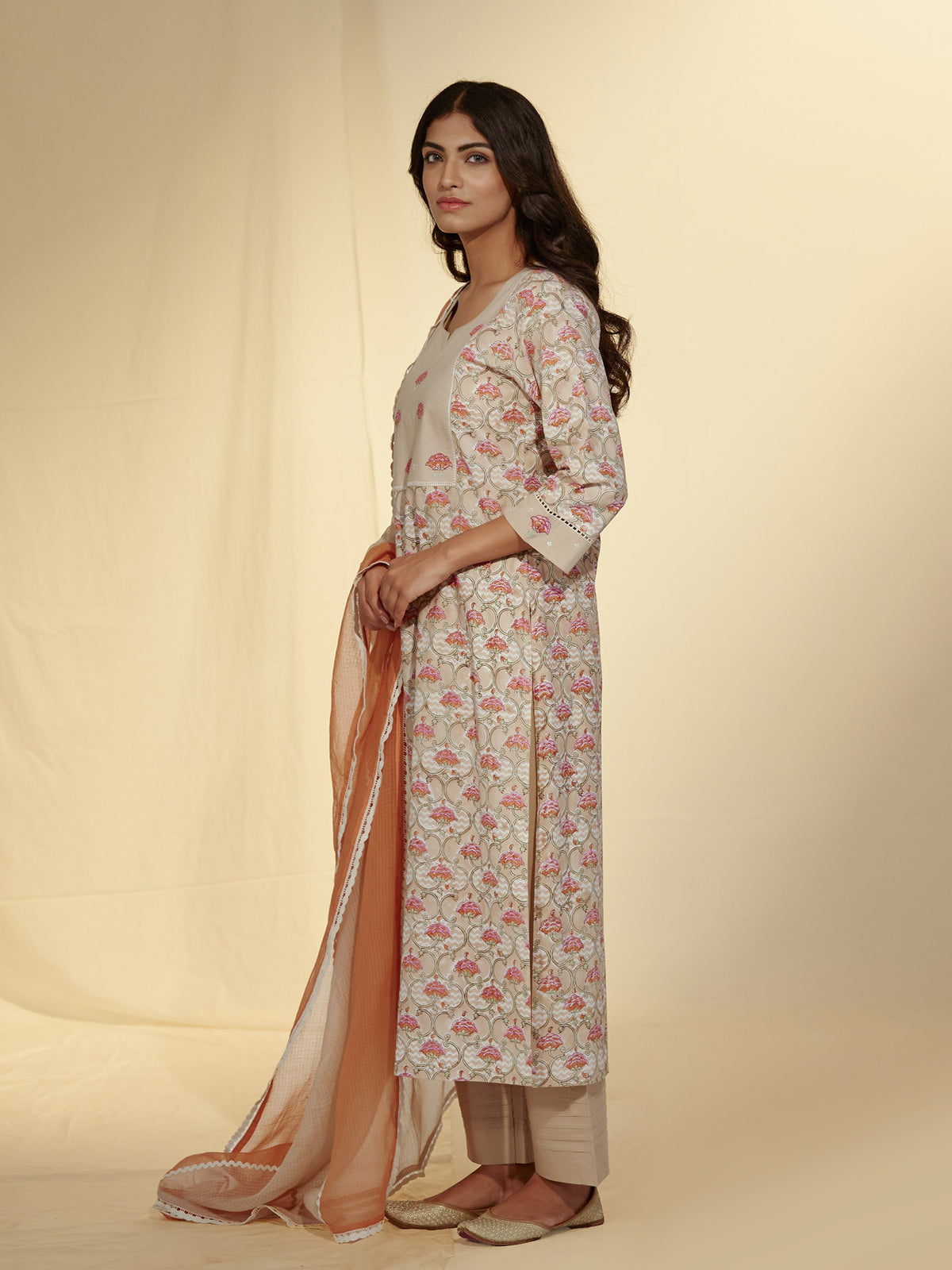 Waves Cotton Kurta