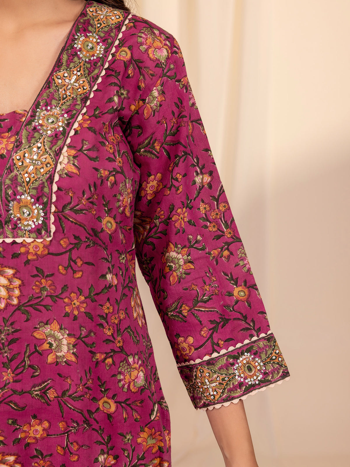 Wild Flowers Voile Kurta