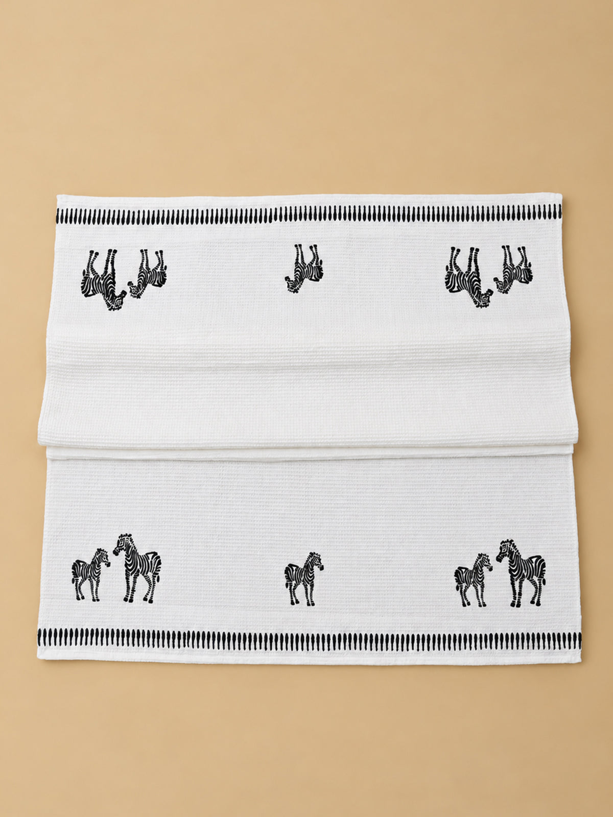 Zebra Waffle Bath Towel