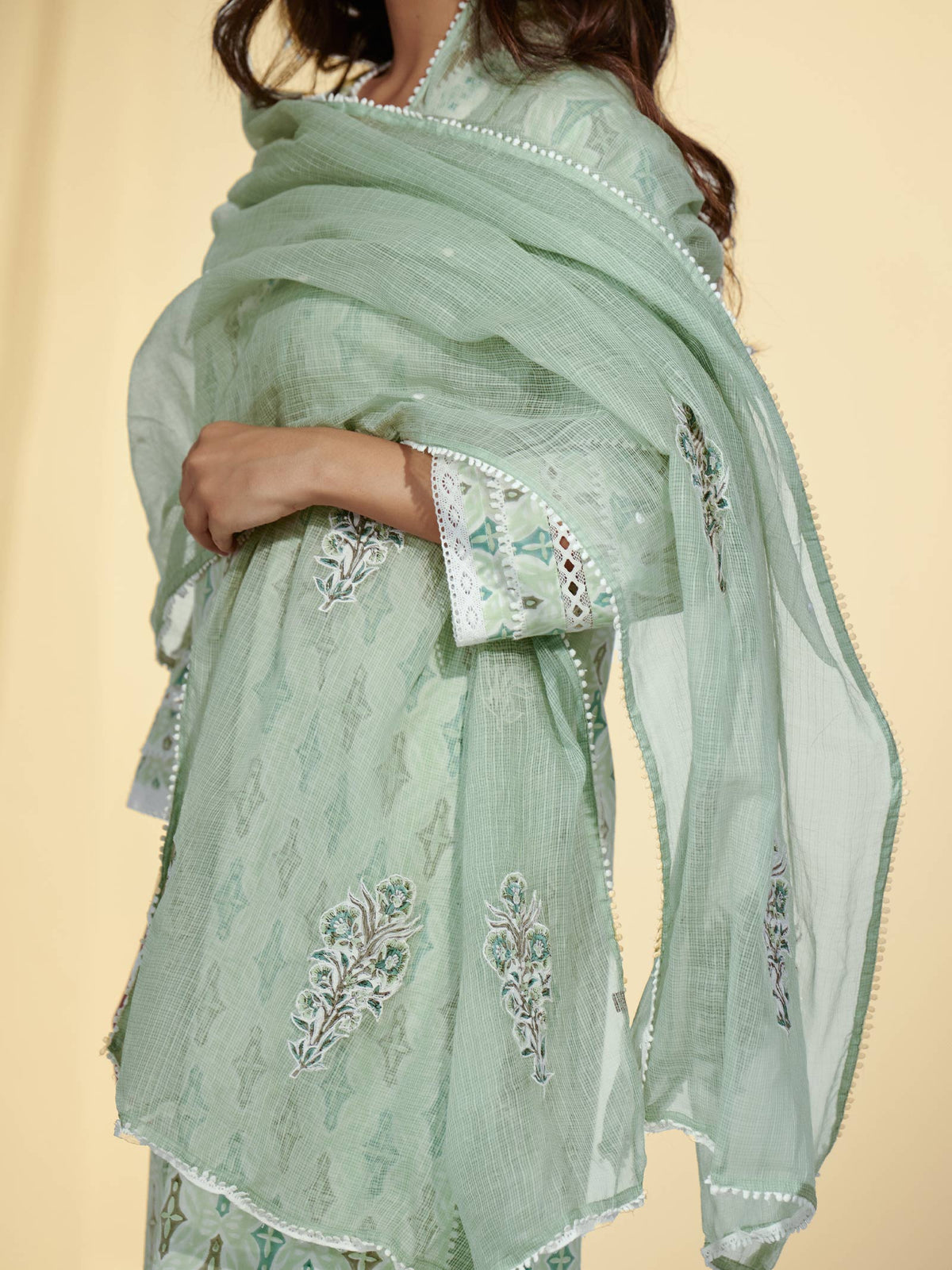 Hint Of Mint Kota Dupatta