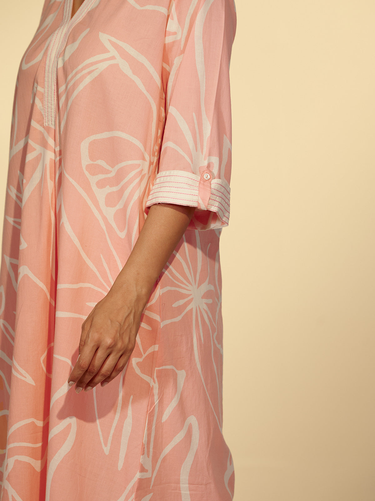 Bubblegum Pink Cotton Kurta